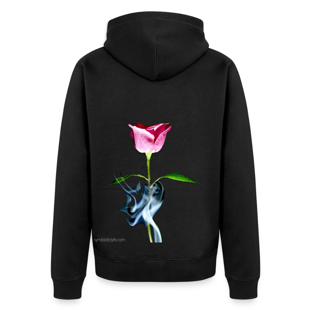 Smoke & Roses :::::  : Organic Zip Hoodie - black