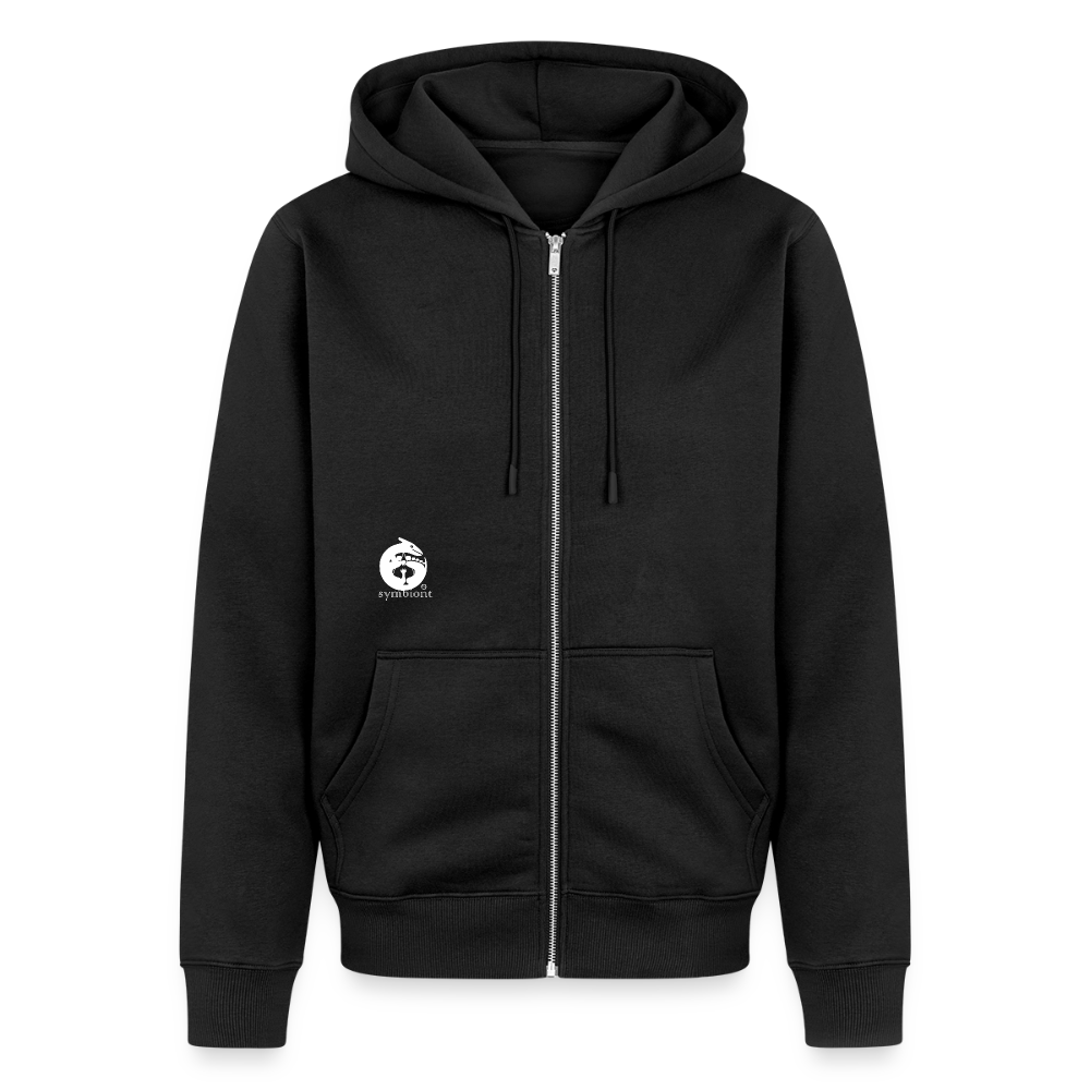 Organic Zip Hoodie ::::: ::::: ::::: : - black