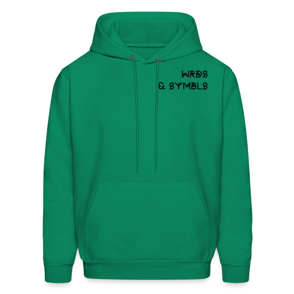 WRDS & SYMBLS Hoodie - kelly green