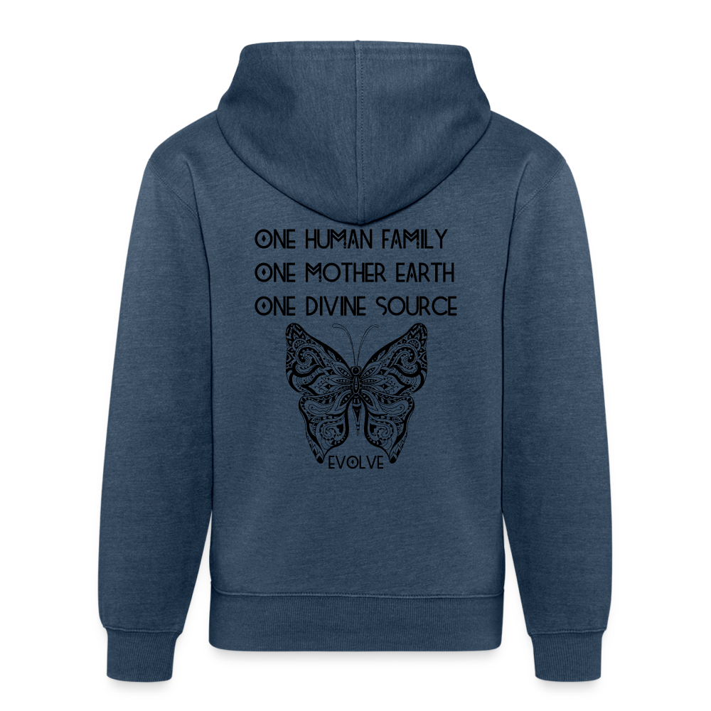 ONE - Unisex Organic Hoodie - heather navy