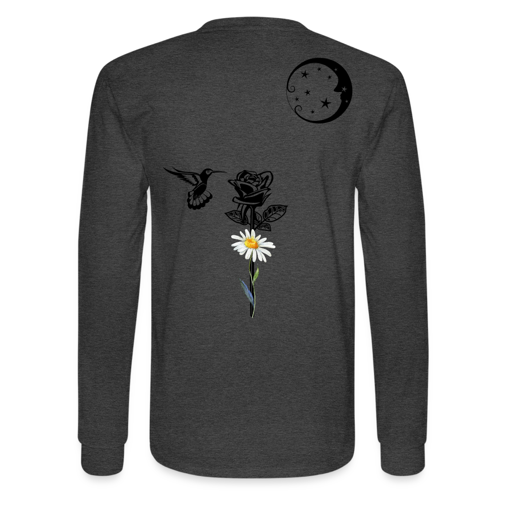 Daisy Long Sleeve T - heather black