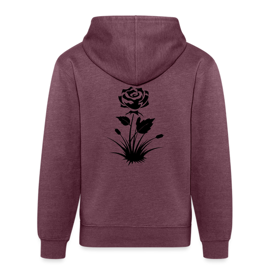 ROSE - Unisex Organic Hoodie - heather burgundy