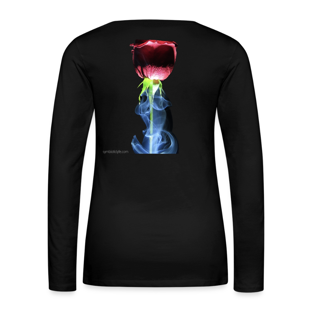Smoke & Roses  ::: Women's Style Long Sleeve - black