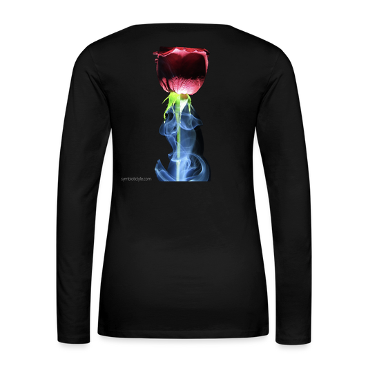 Smoke & Roses  ::: Women's Style Long Sleeve - black