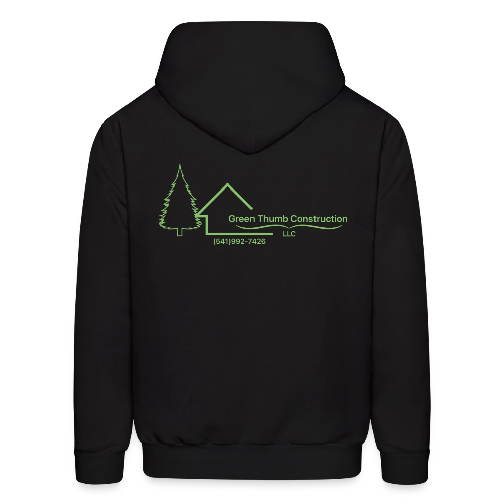 Green Thumb Construction Hoodie - black