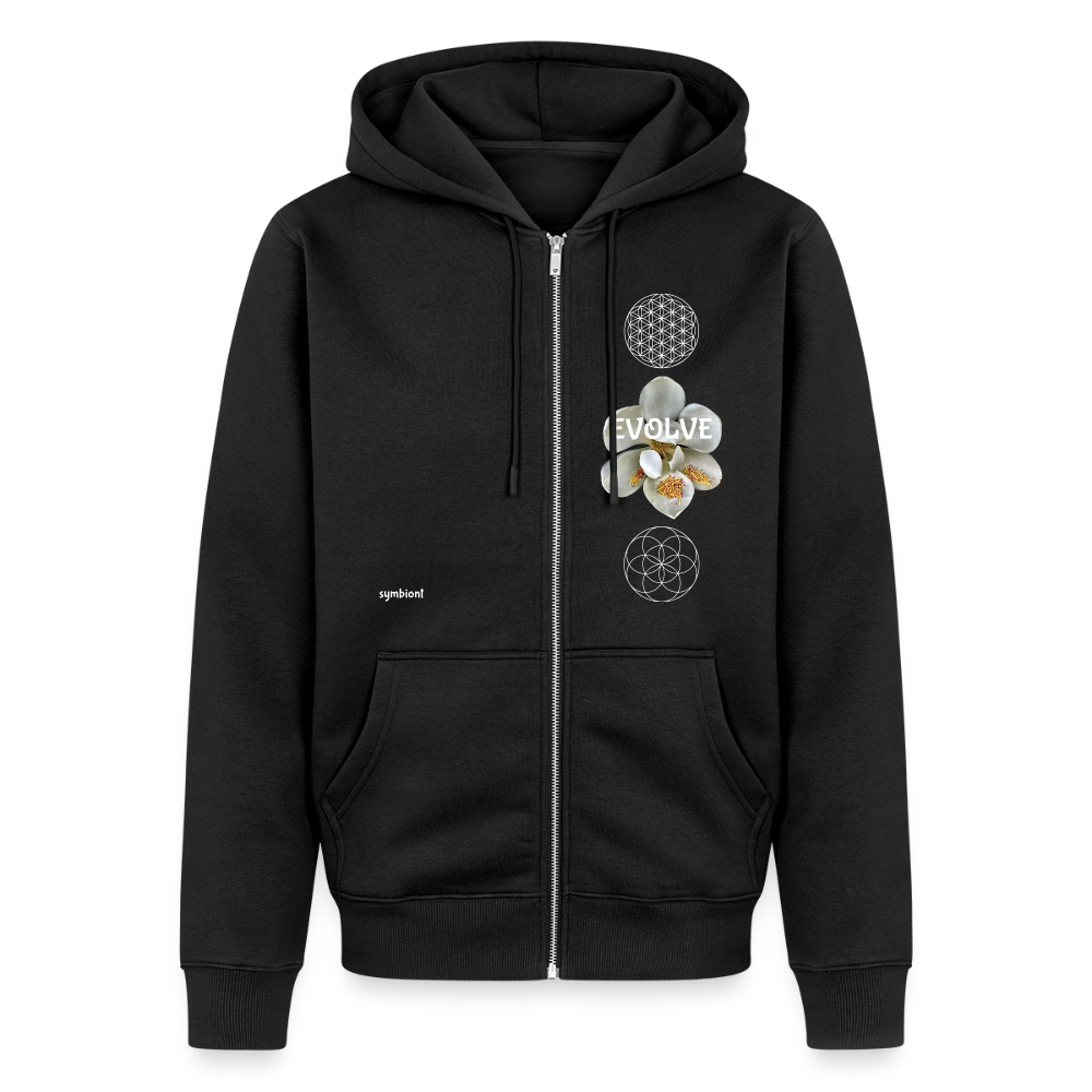 EVOLVE :: Organic Zip Hoodie - black