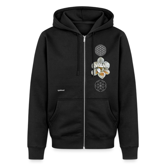 EVOLVE :: Organic Zip Hoodie - black