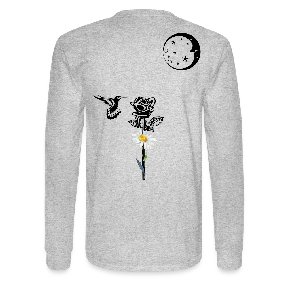 Daisy Long Sleeve T - heather gray