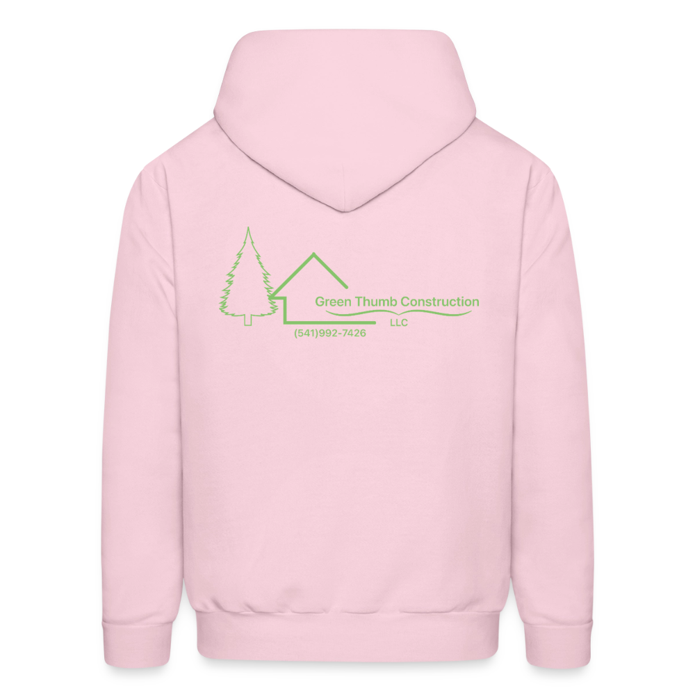 Green Thumb Construction Hoodie - pale pink