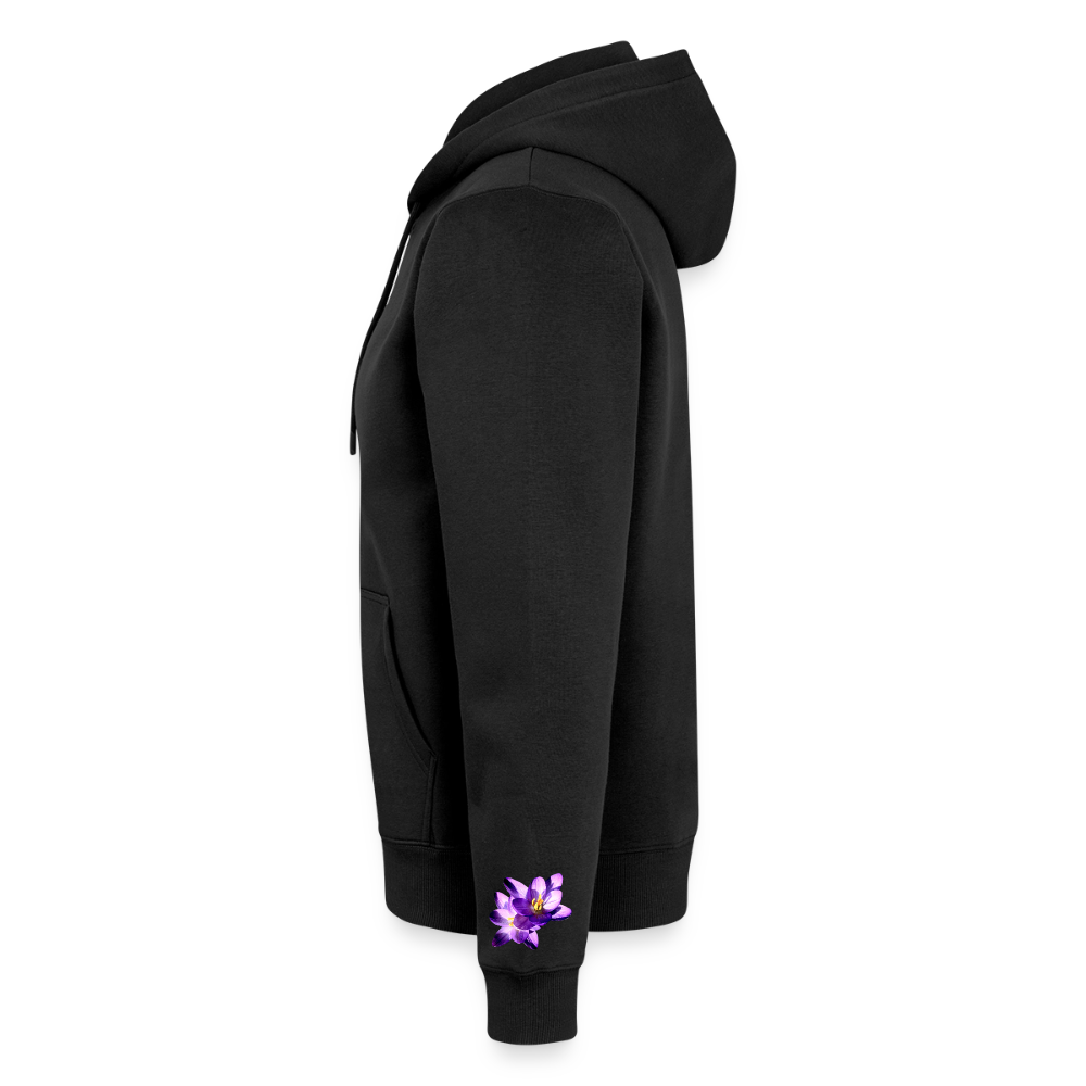Organic Zip Hoodie : - black