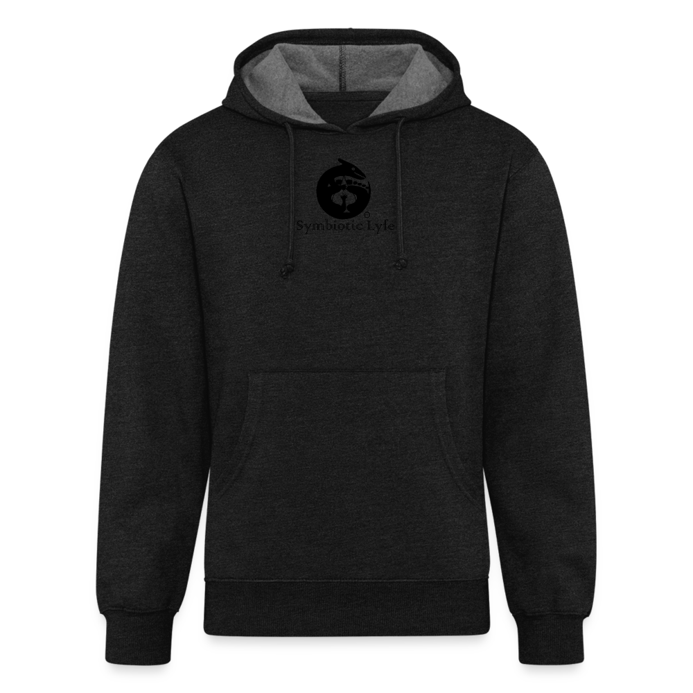 Leaface - Unisex Organic Hoodie - charcoal grey