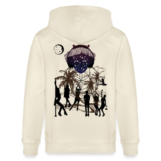 Dance - Organic Zip Hoodie - natural raw