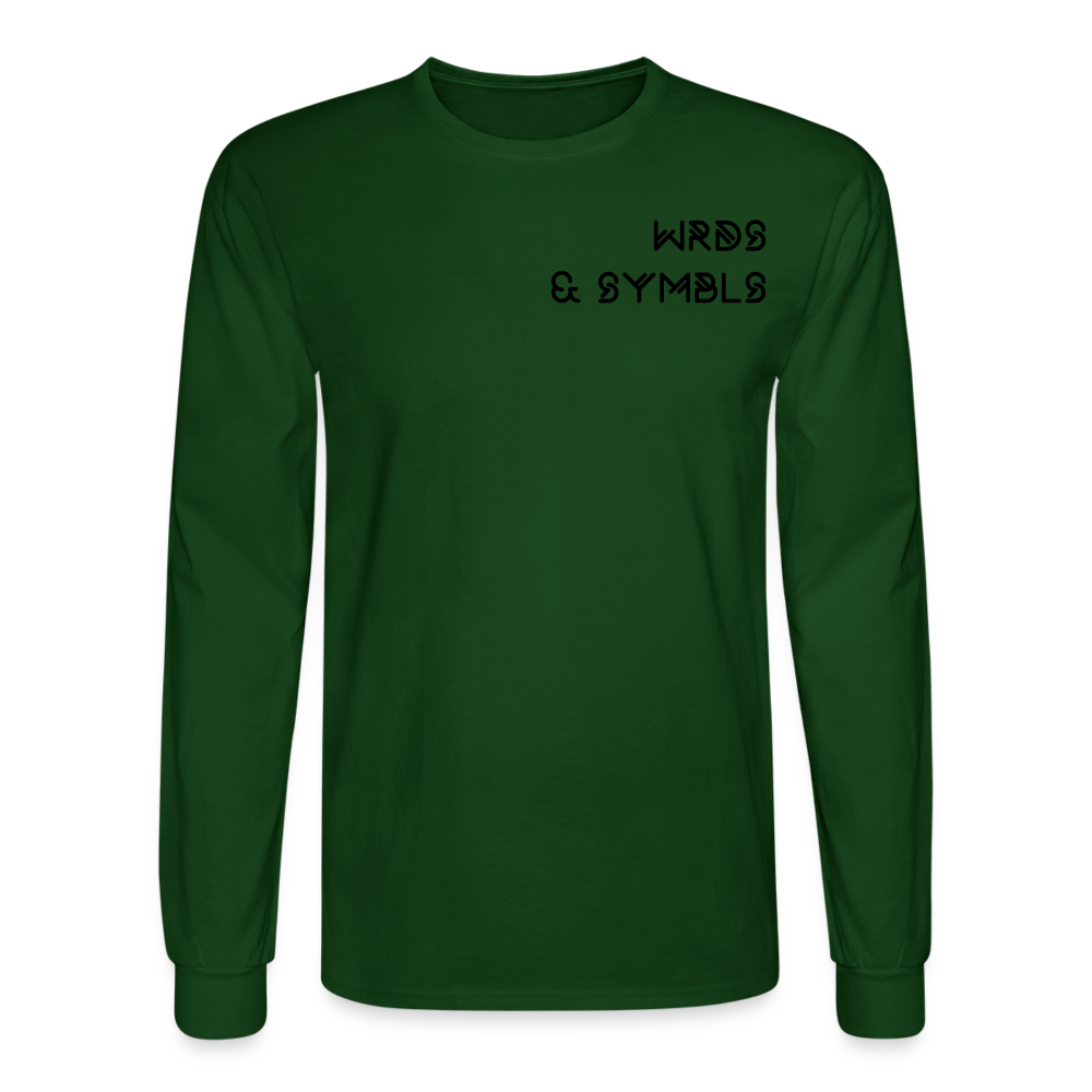 WRDS & SYMBLS Long Sleeve T - forest green