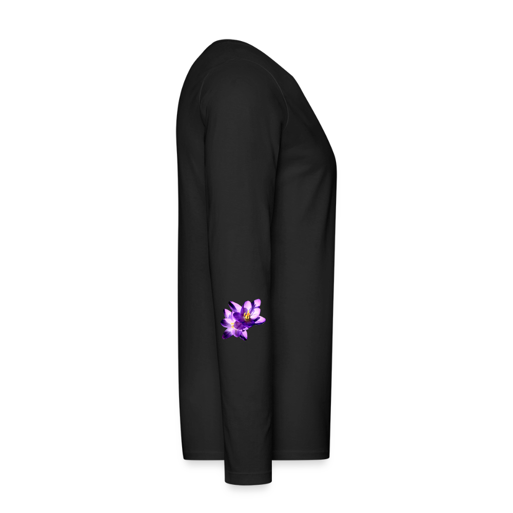 Men's Style Premium Long Sleeve : - black