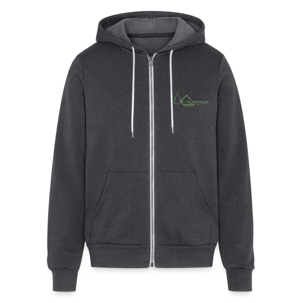 Green Thumb Construction Hoodie - charcoal grey