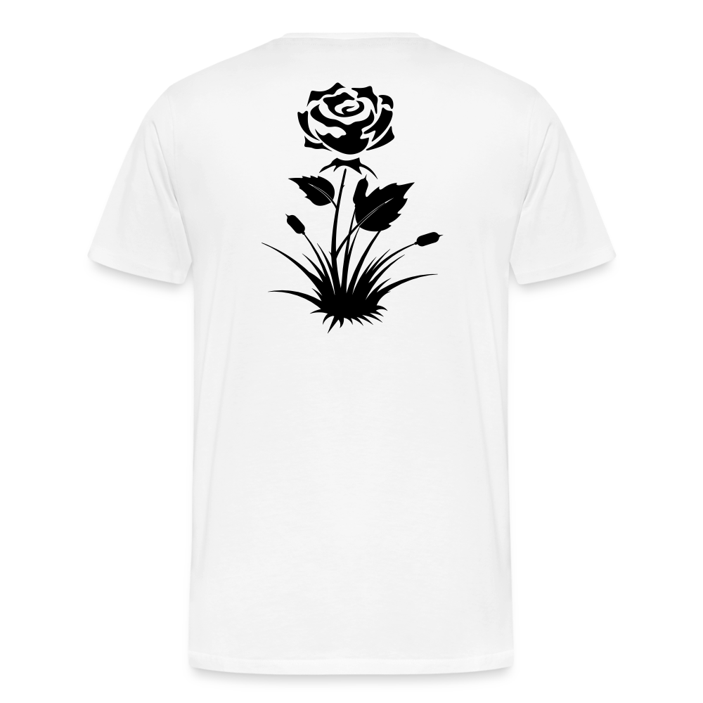 ROSE - Men’s Premium Organic T - white