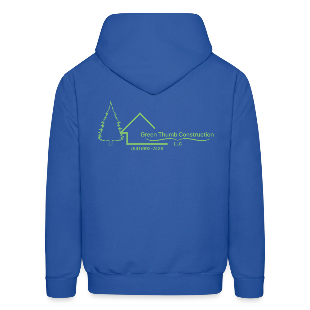 Green Thumb Construction Hoodie - royal blue