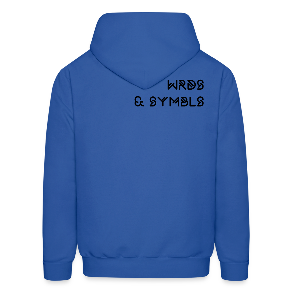 WRDS & SYMBLS Hoodie - royal blue