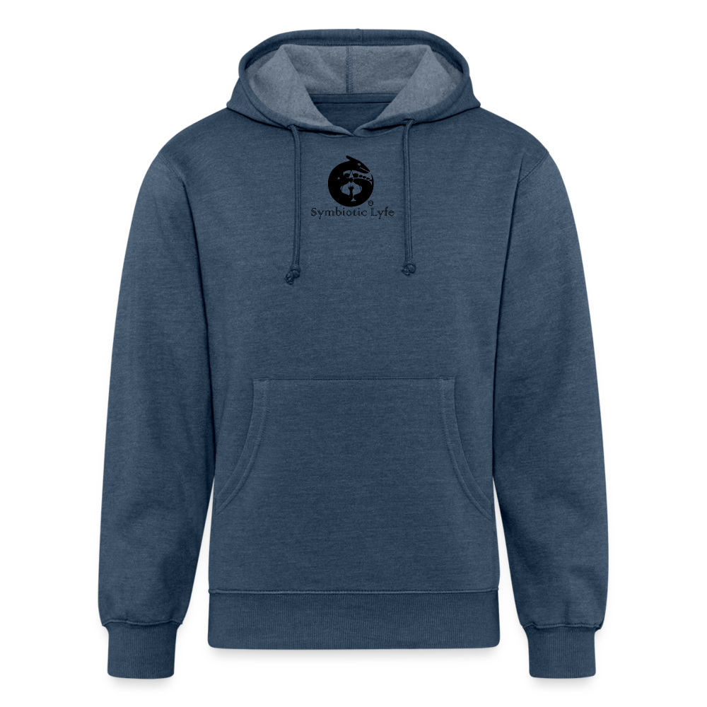ROSE - Unisex Organic Hoodie - heather navy