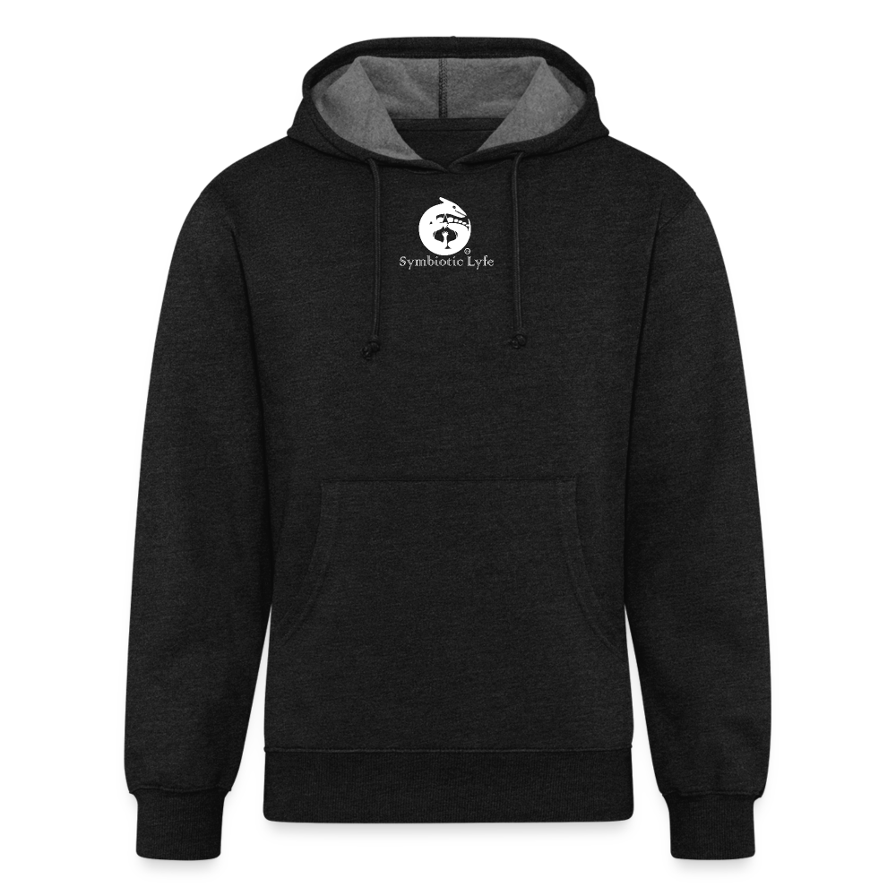 BUTTERFLY EYES - Unisex Organic Hoodie - charcoal grey