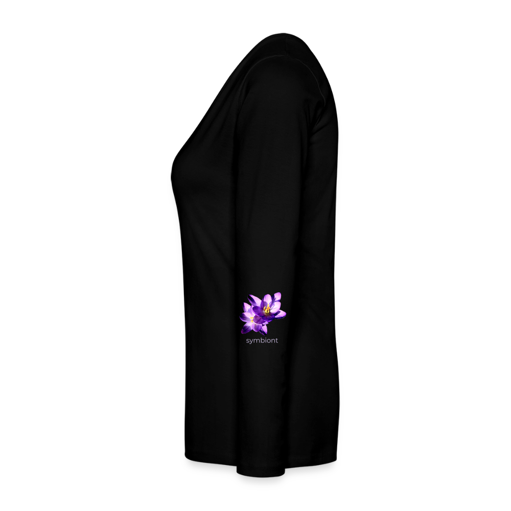 Women's Style Premium Long Sleeve : - black