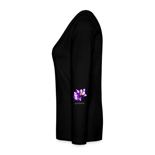 Women's Style Premium Long Sleeve : - black