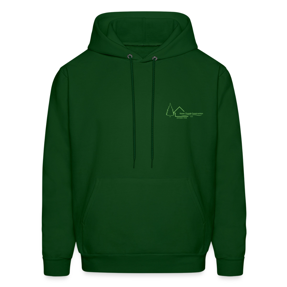 Green Thumb Construction Hoodie - forest green