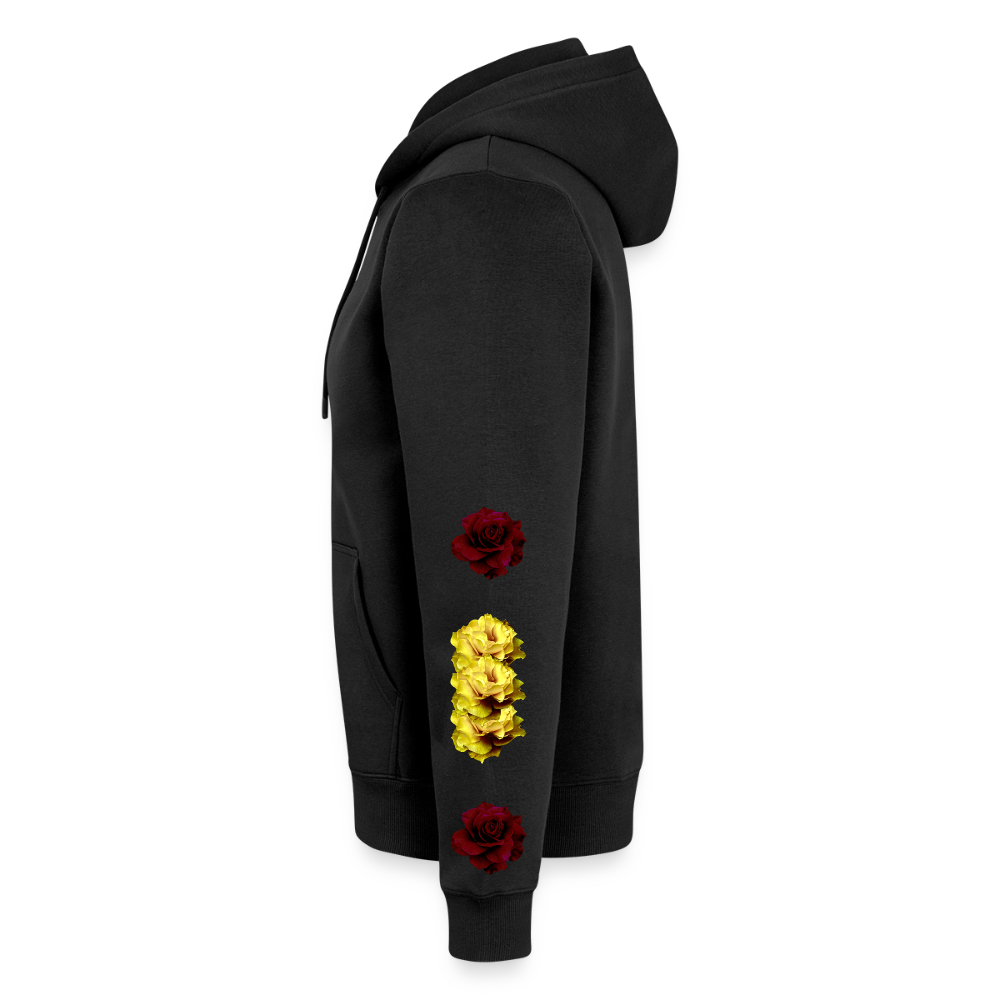 City of Roses : Organic Zip Hoodie - black