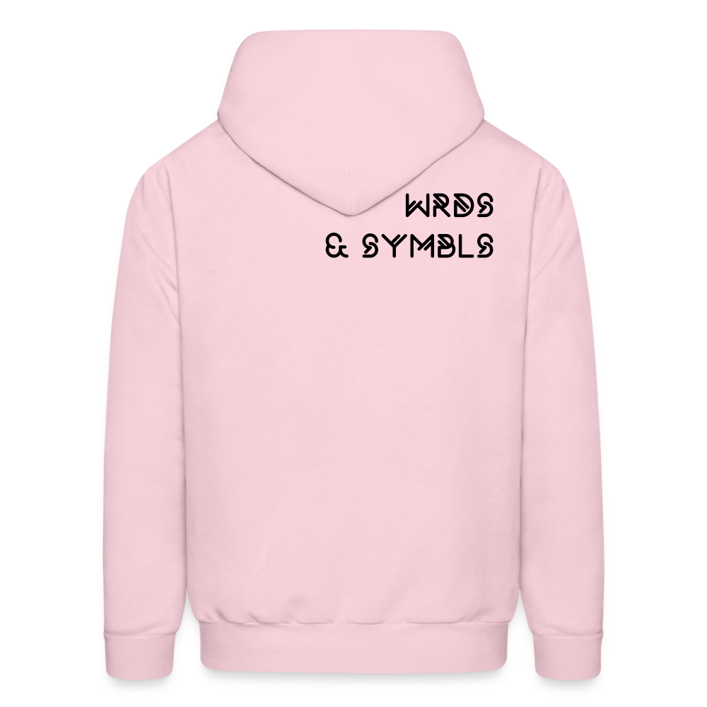 WRDS & SYMBLS Hoodie - pale pink