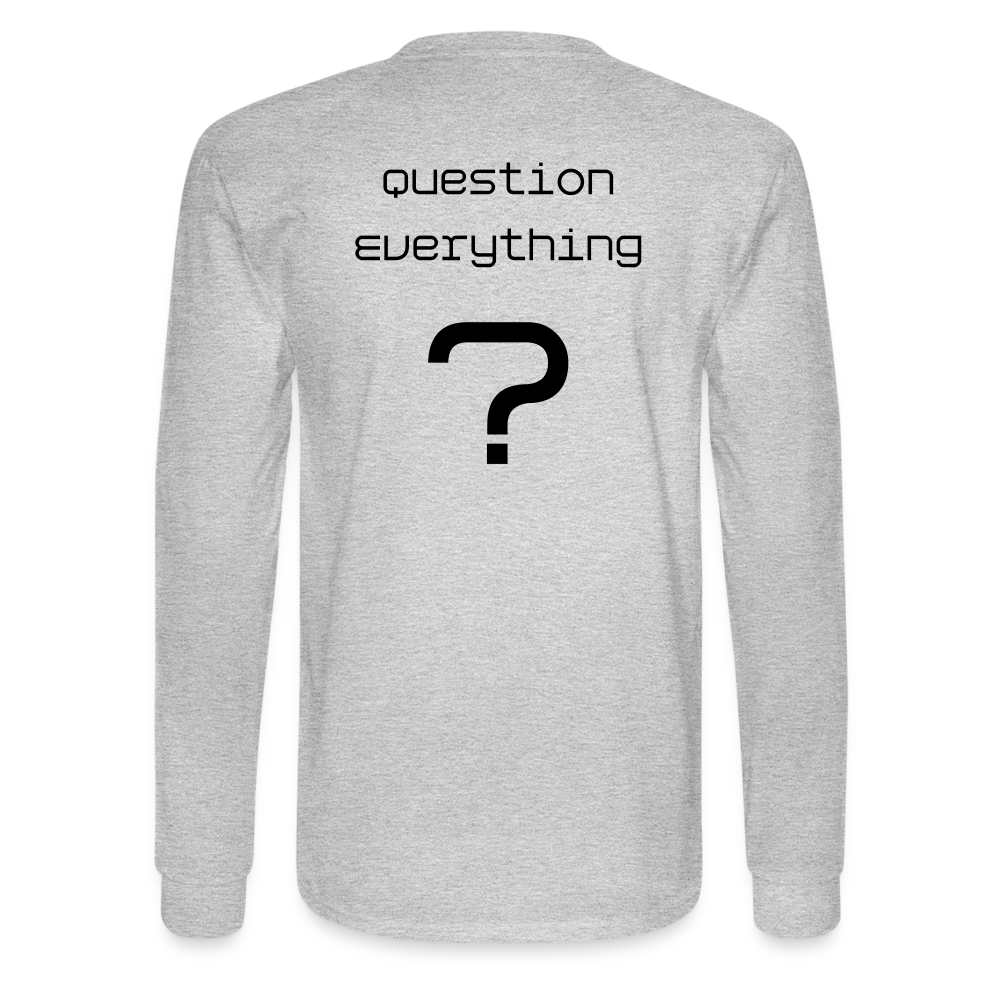 Question Long Sleeve T-Shirt - heather gray