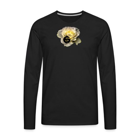 Men's Premium Long Sleeve : - black