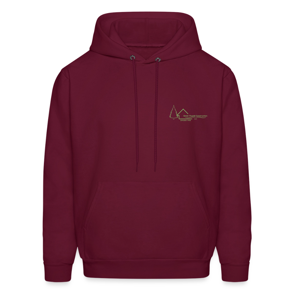 Green Thumb Construction Hoodie - burgundy