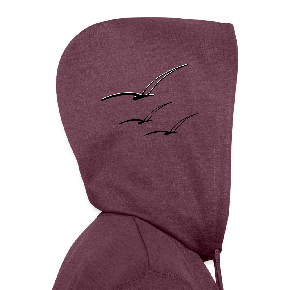 Leaface - Unisex Organic Hoodie - heather burgundy