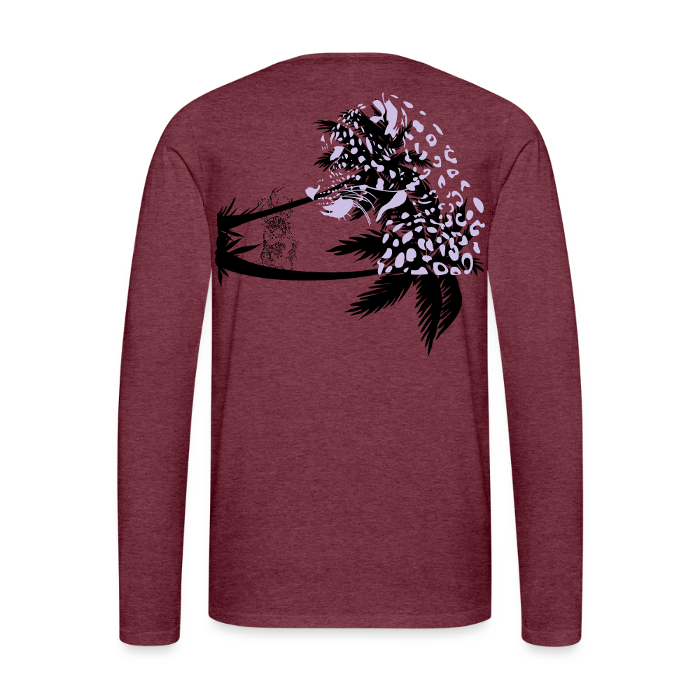 Long Sleeve T - heather burgundy