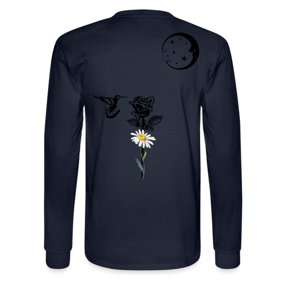 Daisy Long Sleeve T - navy