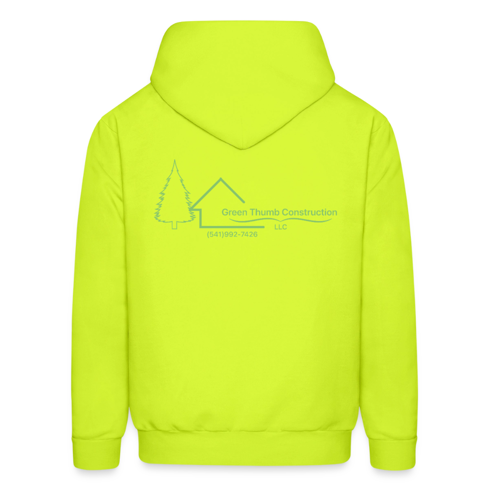 Green Thumb Construction Hoodie - safety green