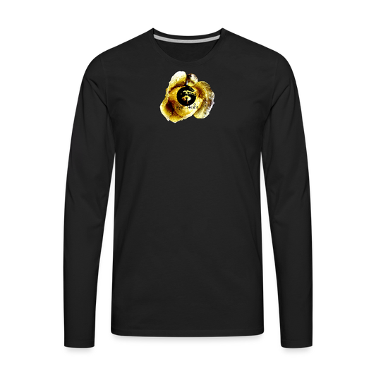 Men's Style Premium Long Sleeve : - black