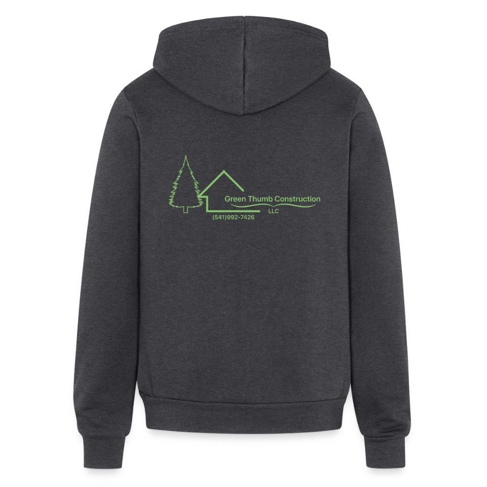 Green Thumb Construction Hoodie - charcoal grey