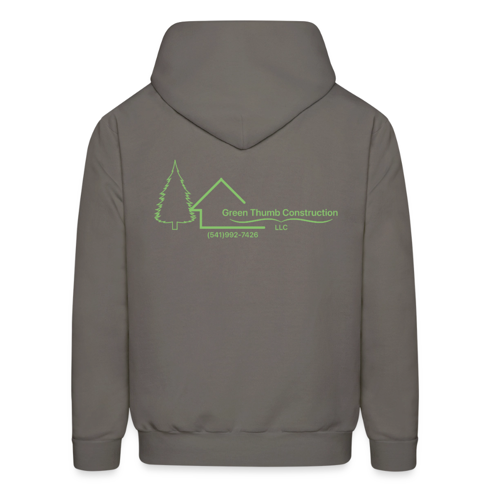 Green Thumb Construction Hoodie - asphalt gray