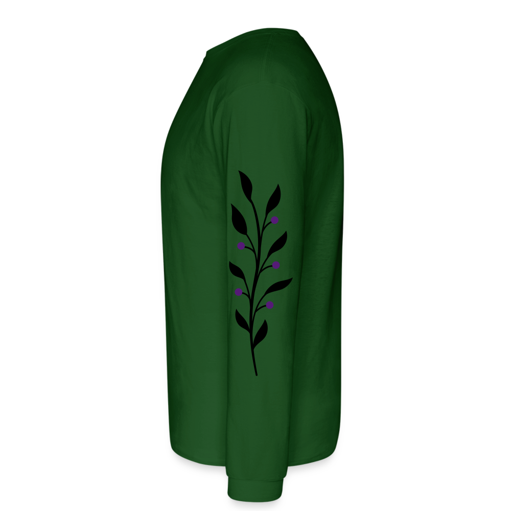 Daisy Long Sleeve T - forest green