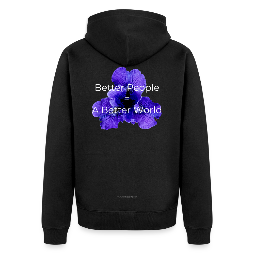 Organic Zip Hoodie ::::: ::::: ::::: - black