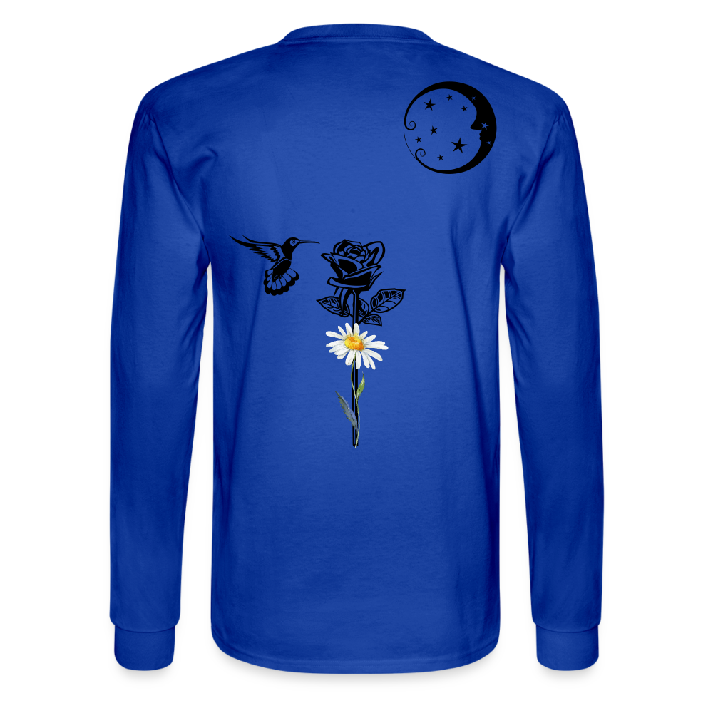 Daisy Long Sleeve T - royal blue