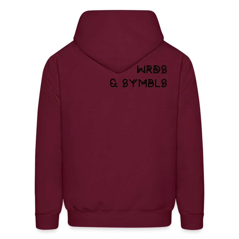 WRDS & SYMBLS Hoodie - burgundy