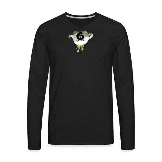 Men's Style Premium Long Sleeve : - black
