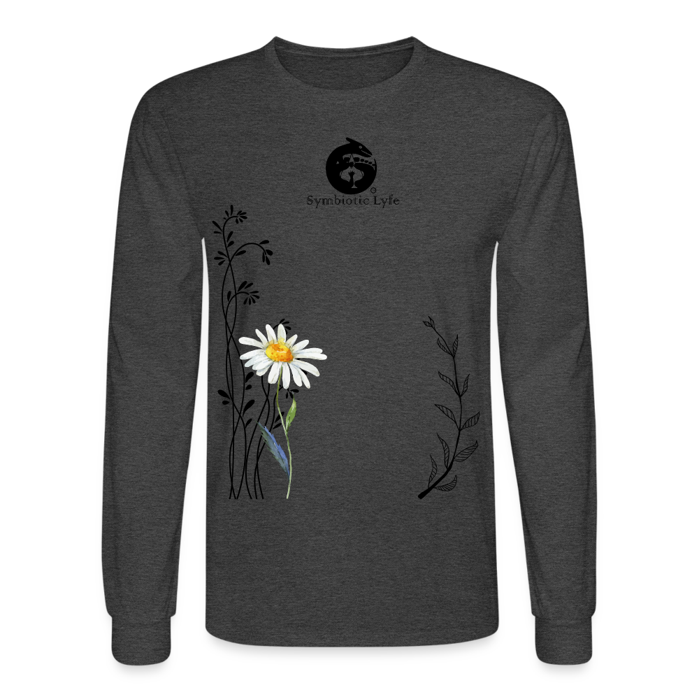 Daisy Long Sleeve T - heather black