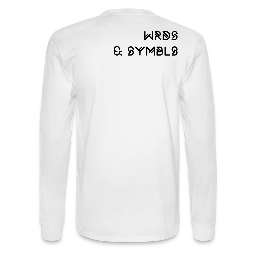 WRDS & SYMBLS Long Sleeve T - white