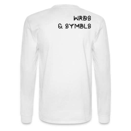 WRDS & SYMBLS Long Sleeve T - white