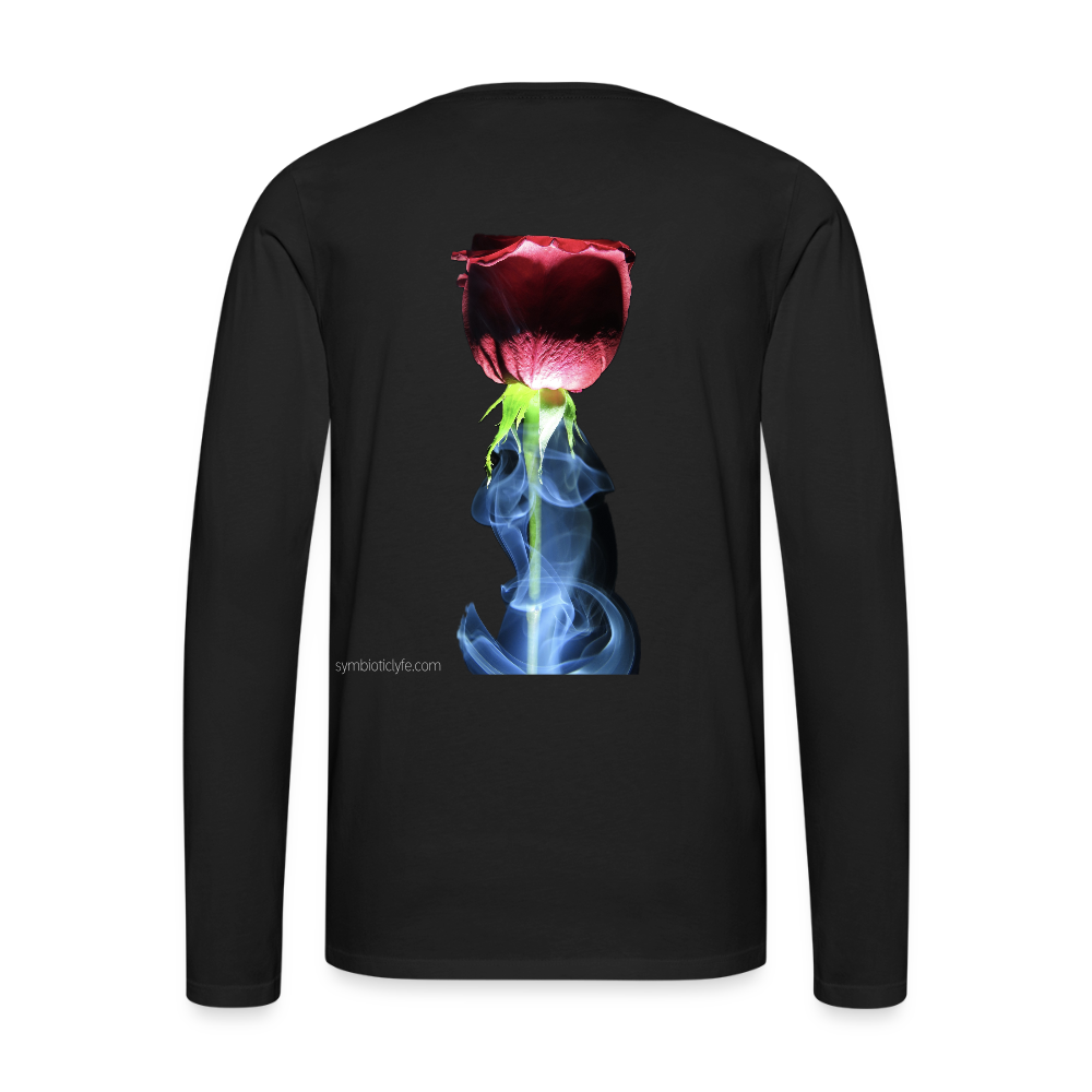 Smoke & Roses  ::: Mens Style Long Sleeve - black
