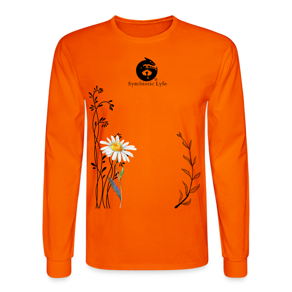 Daisy Long Sleeve T - orange