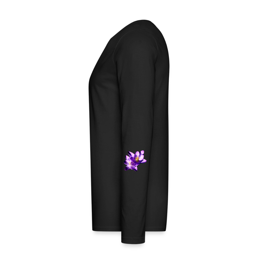 Men's Style Premium Long Sleeve : - black